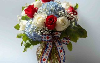 Fourth of July Flowers of red, white and blue